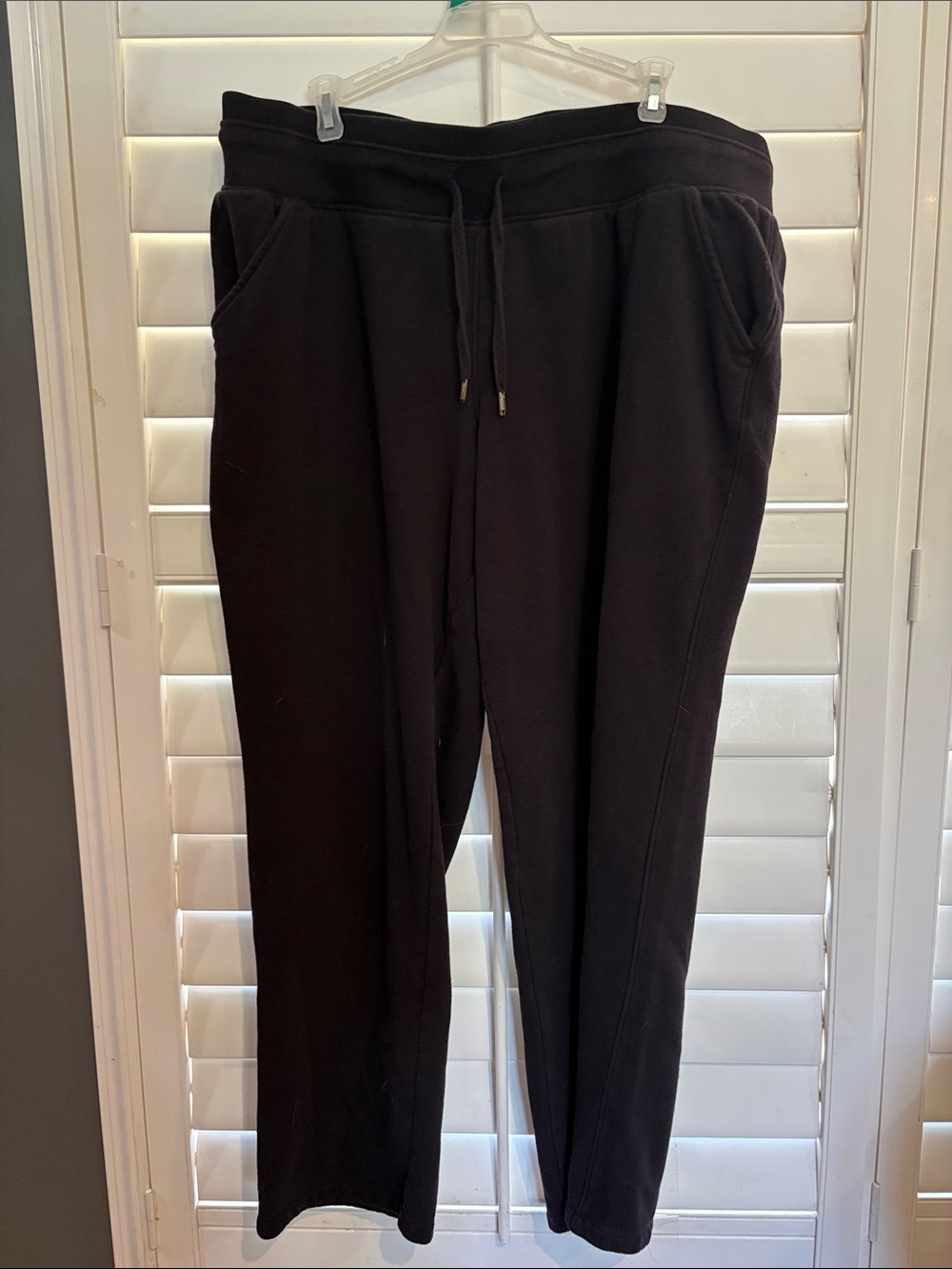 2 Womens size 1X Black and Gray Drawstring sweat Pants in good condition